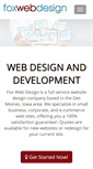 Mobile Screenshot of foxwebdesign.com