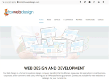Tablet Screenshot of foxwebdesign.com